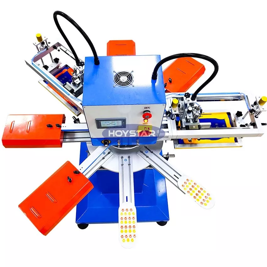 2개의 색깔 양말 스크린 인쇄기